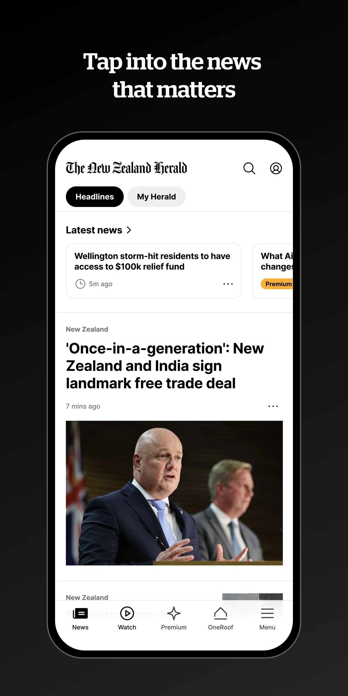 NZ Herald News screenshot